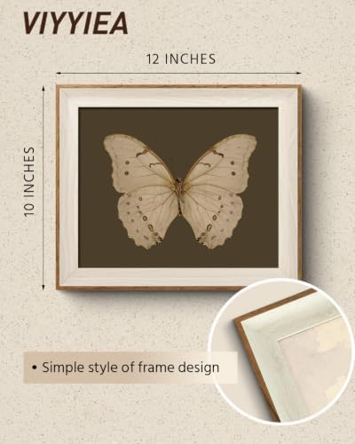 VIYYIEA Framed Rustic Butterfly Canvas Wall Art - Image 2