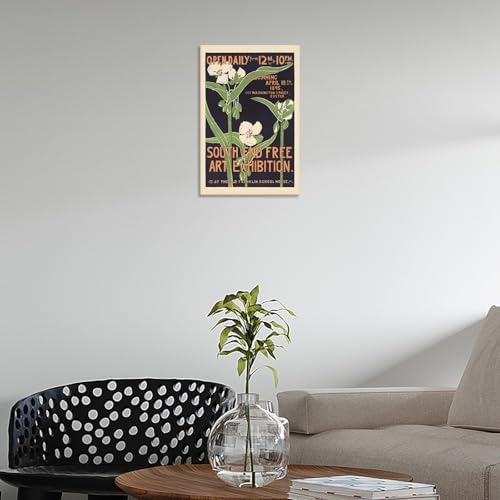 vintage South End Free Art Exhibition posters Minimalism Room Aesthetics canvas - Image 2