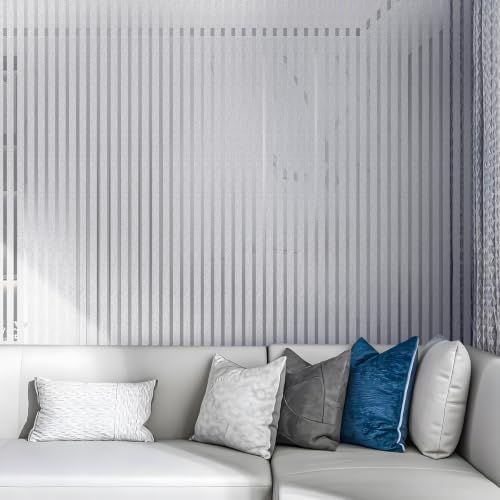 2mm Thick Peel and Stick Wallpaper Mirror Stripe Texture Vinyl Wall Panels - Image 5