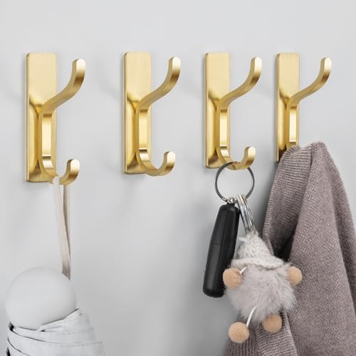 Adhesive Wall Hooks for Towel/Coat, 13Lb Strong Stick-On Hooks - Image 6