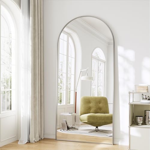 Oversized Full Body Mirror 30x71 inch Arched Full Length Mirror by WISSMIELSHOME