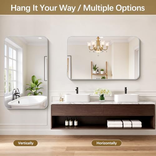 DESBING 50"x30" Bathroom Mirror - Image 2