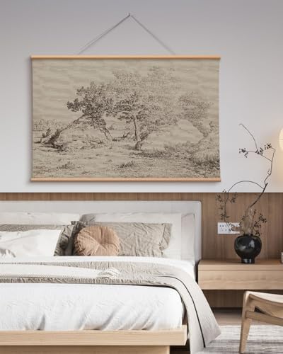 VIYYIEA Extra Large Canvas Wall Art, 36x54 Inch Vintage Landscape Sketch - Image 6
