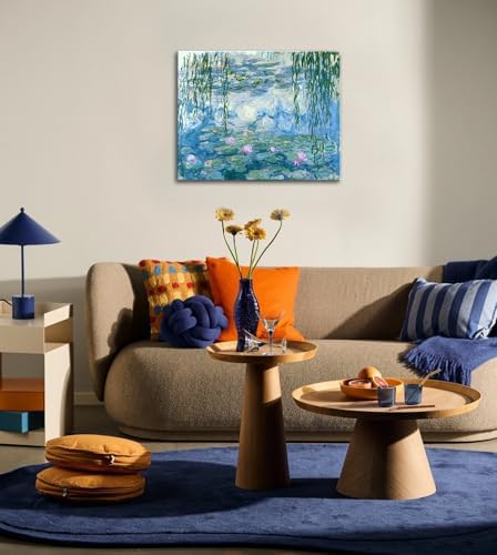 weiyiart Claude Monet Wall Art Water Lilies Painting Impressionist Oil - Image 7