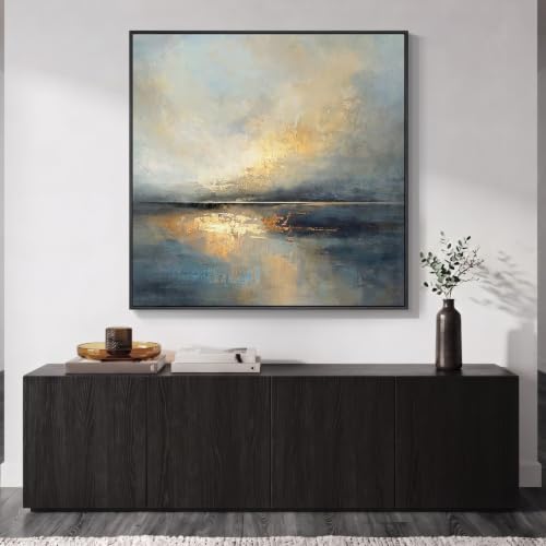 Extra Large Framed Abstract Landscape Wall Art - Image 5