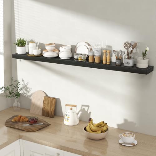 Acovy 55 Inch Floating Shelves for Wall 1 Pack, Wall Mounted Floating Shelf - Image 2