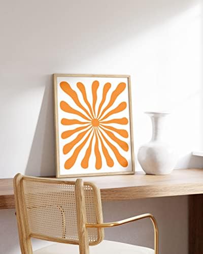 HAUS AND HUES Abstract Orange Wall Art - Image 5