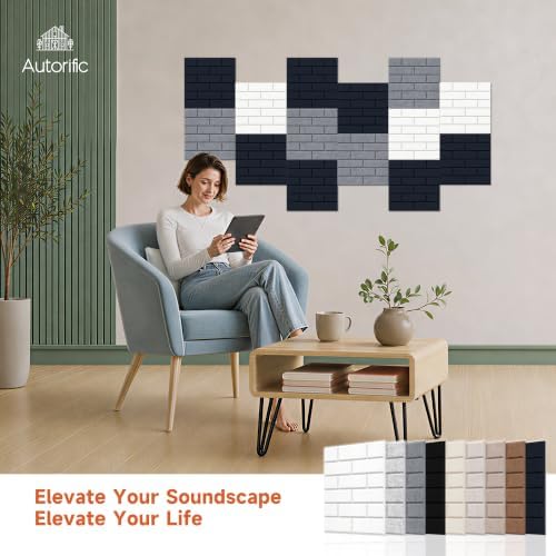Self Adhesive Acoustic Panels, 12 Pack Sound Absorbing Panels - Image 3
