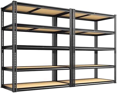 ROOMFAVE 2250LBS Storage Shelves Heavy Duty, 5 Tier, 35.56" W by RoomFave-organizeyourjoy