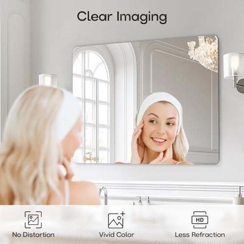 USHOWER Frameless Bathroom Mirror - Image 2
