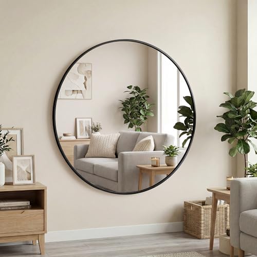 OLIXIS Circle Mirror 20 Inch, Bathroom Round Wall Mirror by OLIXIS