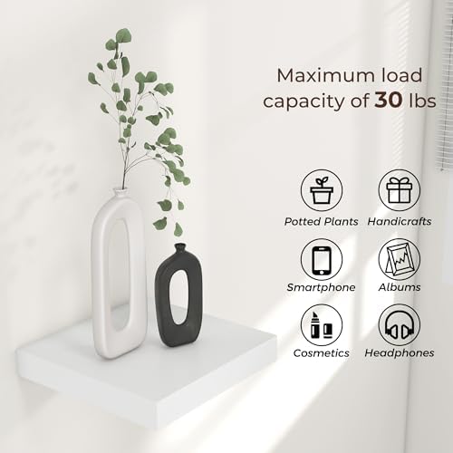 Venusmiles 12"x12" Square Floating Shelves - Image 4