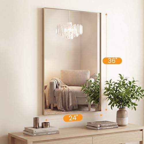 DUMOS 24"x36" Wall Mirror, Bathroom Mirrors - Image 2