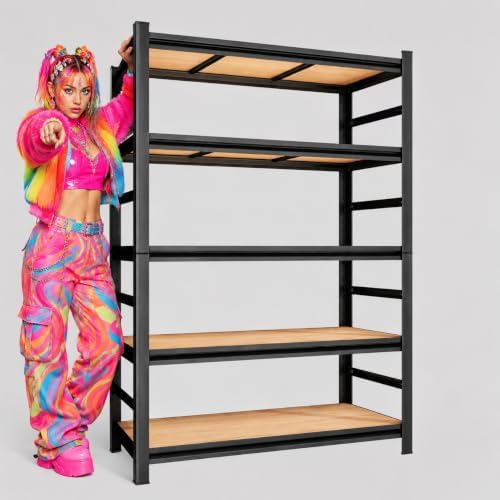 Garage Shelving, 3000 LBS Heavy Duty Metal Storage Shelves by BEESTMUEBLE