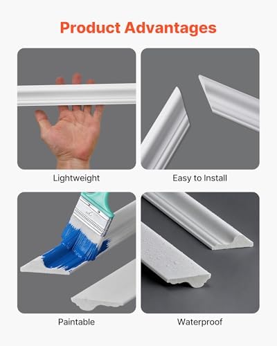 VEVOR Wall Molding 3 Pack, Wainscoting Panels Kit - Image 4