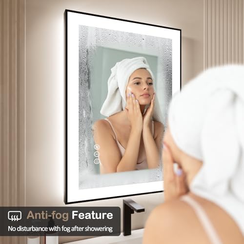 40x32 Inch LED Bathroom Mirror - Image 5