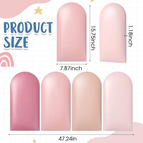 Jetec 12 Pcs Kids Wall Padding Panels, 1.18 Inch Thick Foam Wall Protector - Image 2