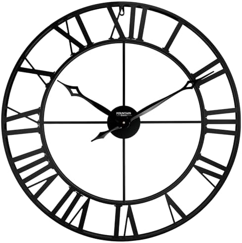 30 Inch Wall Clocks for Living Room Decor, Roman Numeral by FountainDesigns