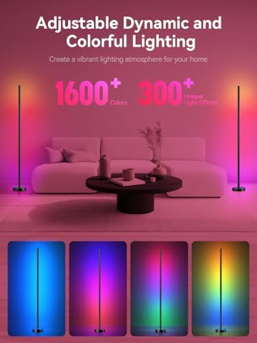 OIYN Smart RGBICW LED Corner Floor Lamp - Image 2