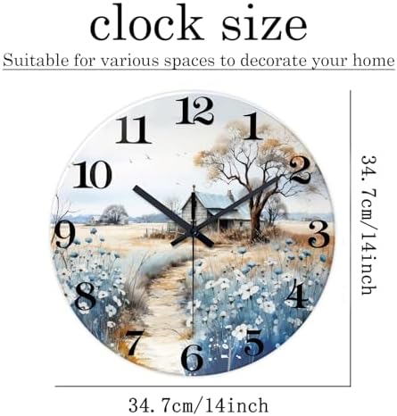 XNM Kitchen Wall Clocks Battery Operated 14 Inch - Image 5