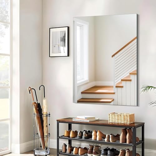 CILIBER Frameless Mirror, 30x40 Inch Rectangle Vanity Mirror - Image 7