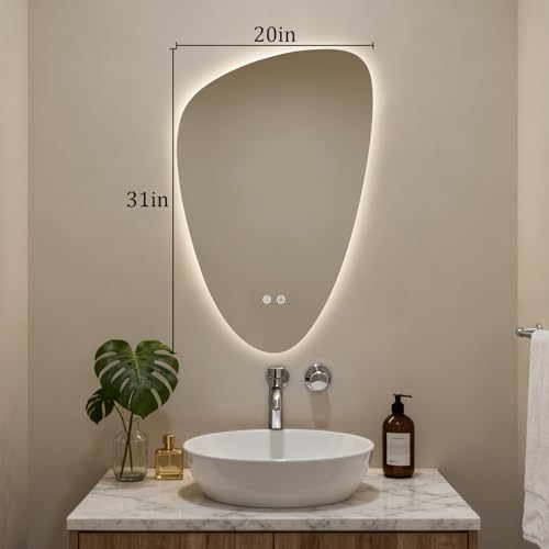 HOMECOOKIN LED Irregular Bathroom Mirror - Image 6