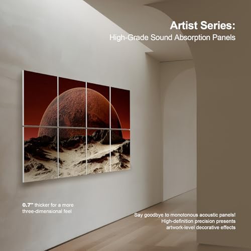 UMIACOUSTICS 8 Pcs 0.7Inch Thick Art Acoustic Panels, Total 47.2” x 31.5” - Image 6