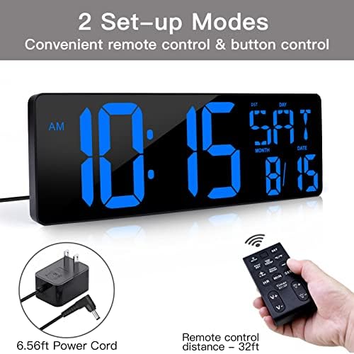 XREXS 17.2 Inch Large Digital Wall Clock - Image 3