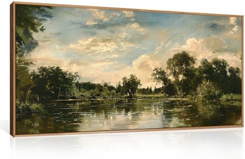 Aryroi Vintage Landscape Framed Canvas Wall Art Set- 40"x20"x1 by Aryroi