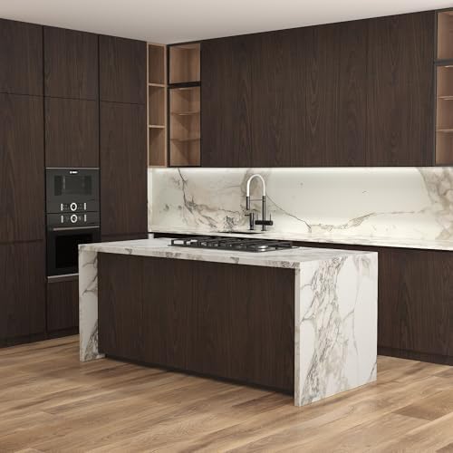 BAYYA Walnut Contact Paper Thick Matte Brown Wood Wallpaper Roll Peel Stick - Image 7