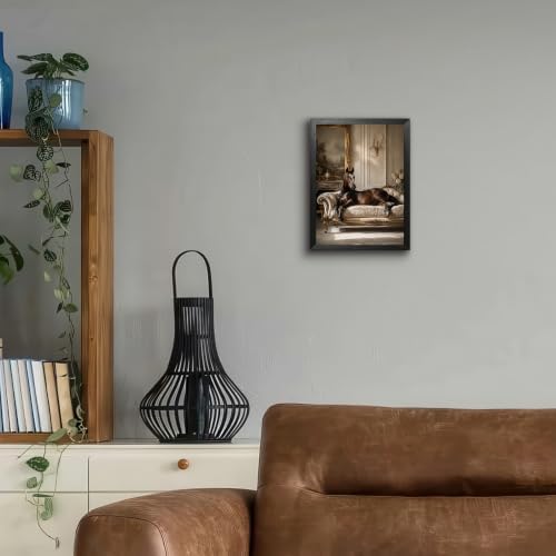 BZRVBQ Elegant Horse Wall Art, Framed Equestrian Canvas Print, Luxury Classic - Image 5