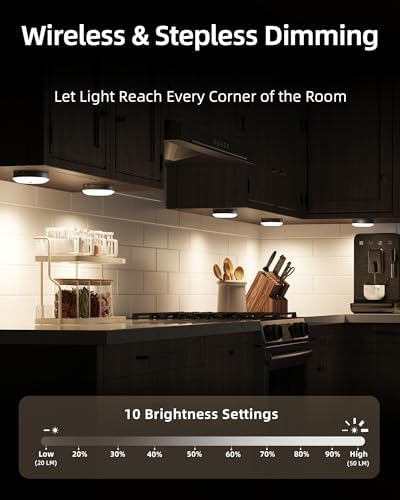 EZVALO RGB Under Cabinet Puck Lights - Image 3