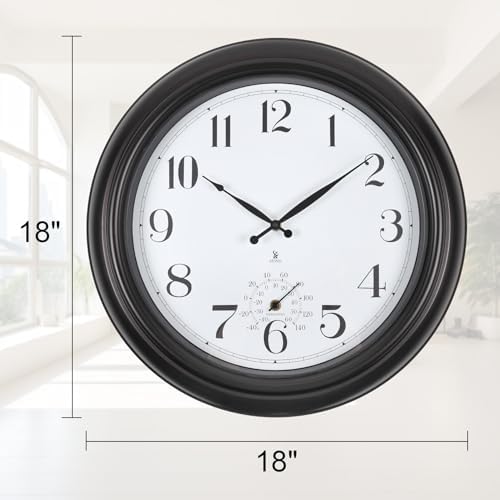 Atomic Outdoor Wall Clock Sealed Waterproof Clock - Image 6