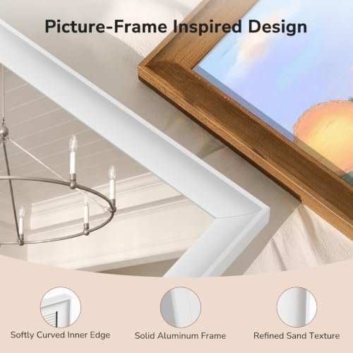 USHOWER 2 Pack 30x40 Inch White Bathroom Mirrors - Image 5