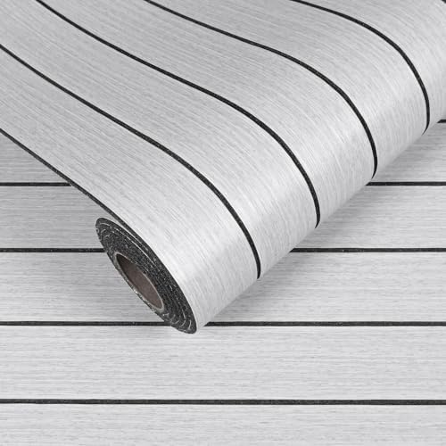 VEELIKE Light Grey Wood Slat Wall Panel Peel and Stick Wood Wall Panels by VEELIKE