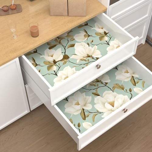 Laatse Vintage Blue Floral Bird Wallpaper Peel and Stick 17.5" × 393" - Image 7