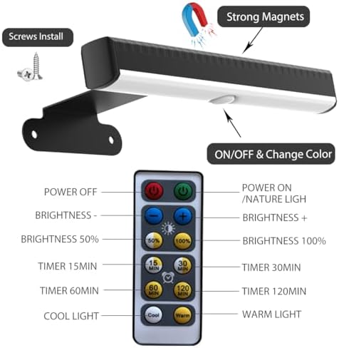 EUIOKUN 2PACK Picture Lights LED Battery Operated Wall Light - Image 6
