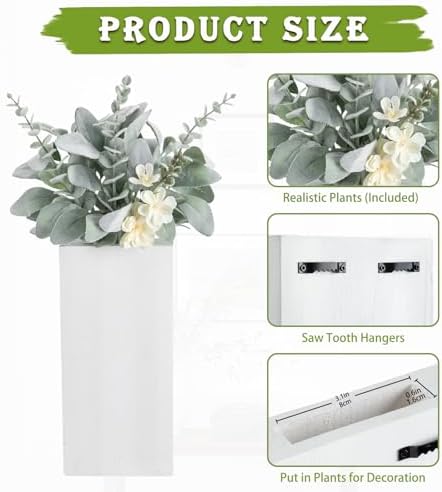 DILATATA Wood Wall Planters 2 Pack - Image 2