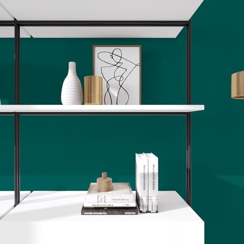 Green Peel and Stick Wallpaper 23.6"x118" Solid Colour Contact Paper Modern - Image 3