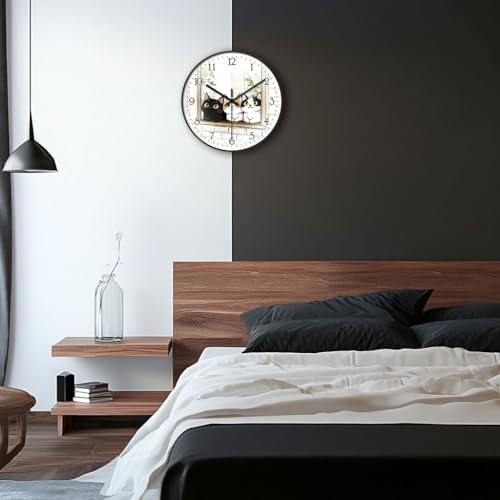 8 inch Decorative Wall Clock Battery Operated - Image 4