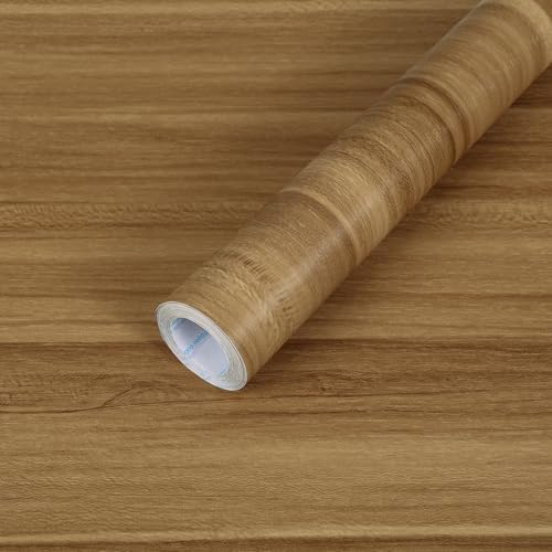 Wood Grain Contact Paper Peel and Stick Self Adhesive Light Brown Wallpaper by practicalWs