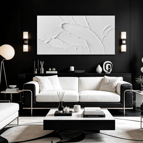 MDHKVPM Hand Painted 3D Thick Texture Relief Abstract Canvas Art - Image 2