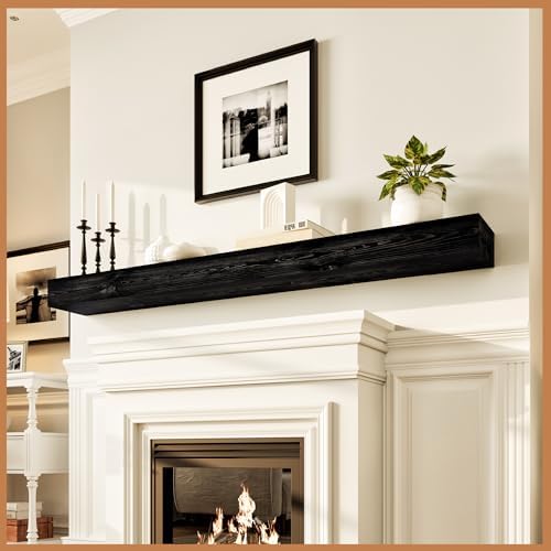Avana Rustic Fireplace Mantle Shelf 72 Inches by AvanaHome