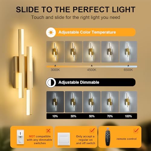 Benkut Modern LED Vanity Lights Set of 2 - Image 2