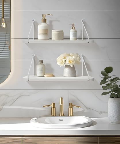 Afuly White Floating Shelves for Wall, Shelf - Image 4