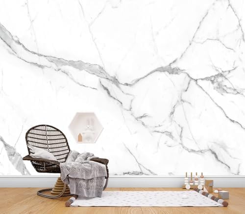 Luxury White Marble Texture Wallpaper Peel Stick - Image 2