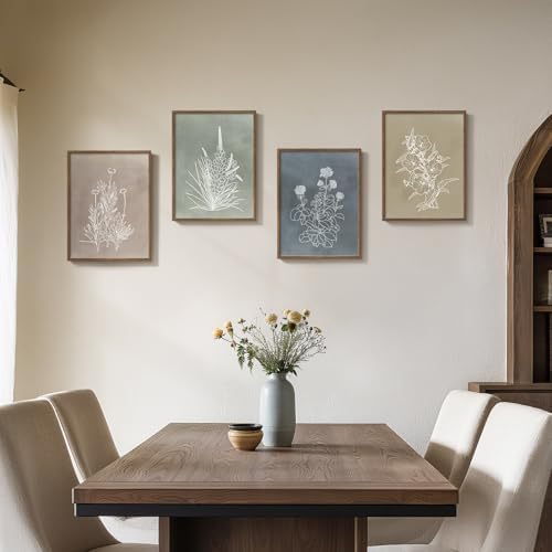 Framed Boho Neutral Botanical Wall Art - Image 3