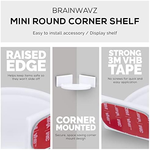 BRAINWAVZ Mini Circular Corner Shelf Mount - Image 4