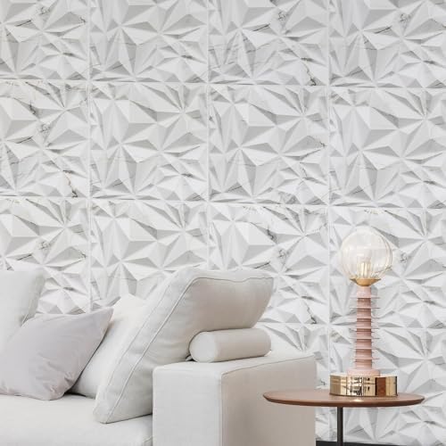 STICKGOO Diamond 3D Wall Panels, 19.7"x19.7" - Image 4