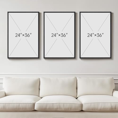 Large Framed Neutral Modern Abstract Wall Art - Image 3